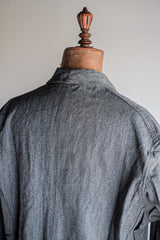[~ 50's] French Vintage PTT Black Chambray Atelier Coat "Dead Stock"