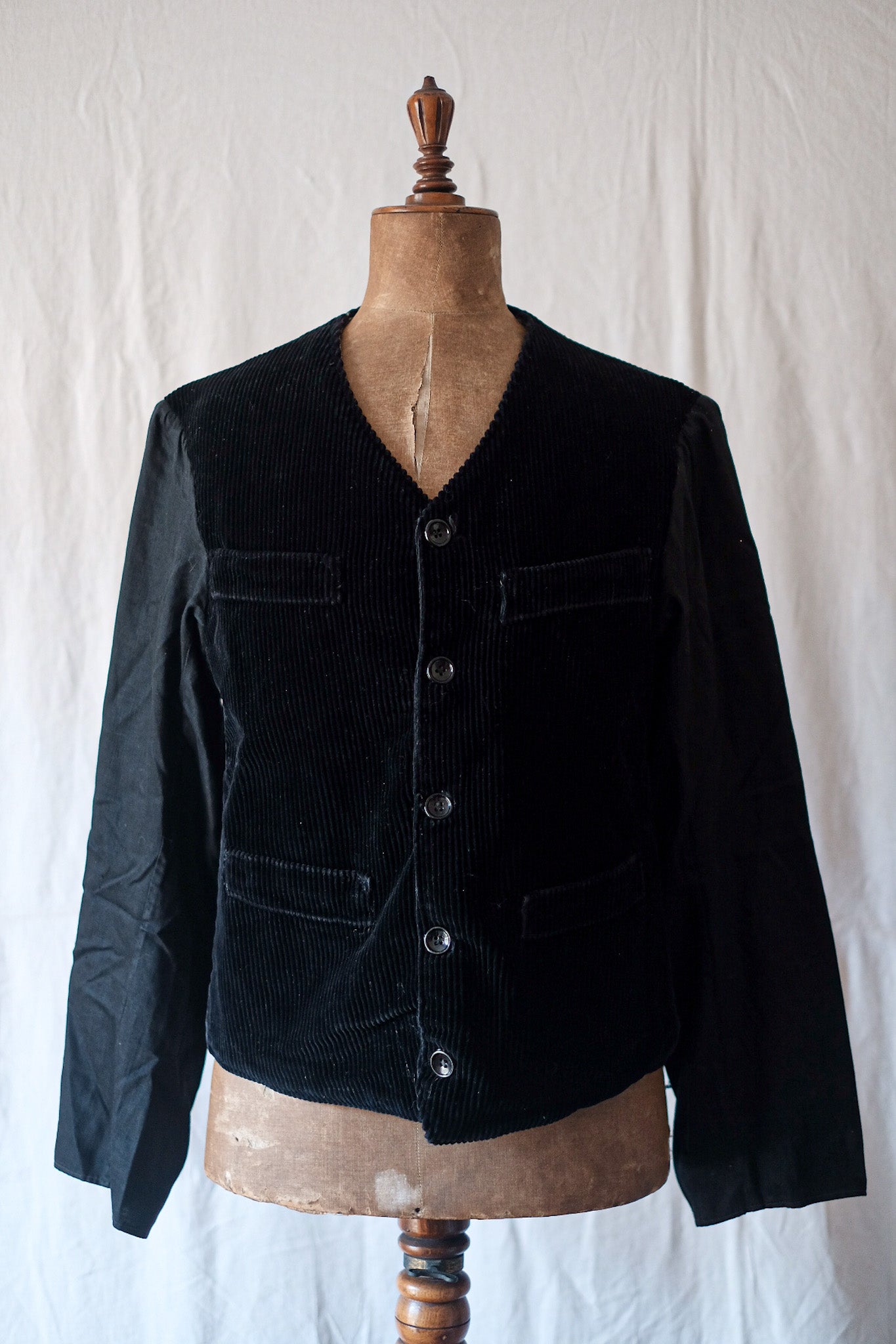 [~ 50's] veste gilet noire vintage française