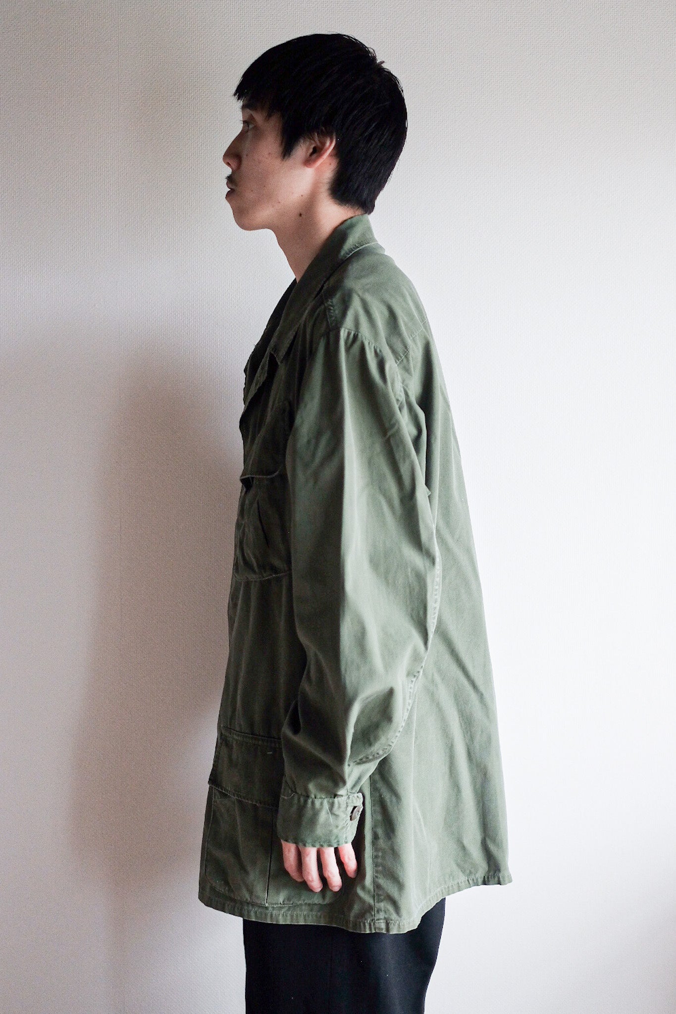 ［~60's］US Army Jungle Fatigue Jacket "3rd Type" Size.LARGE-REGULAR