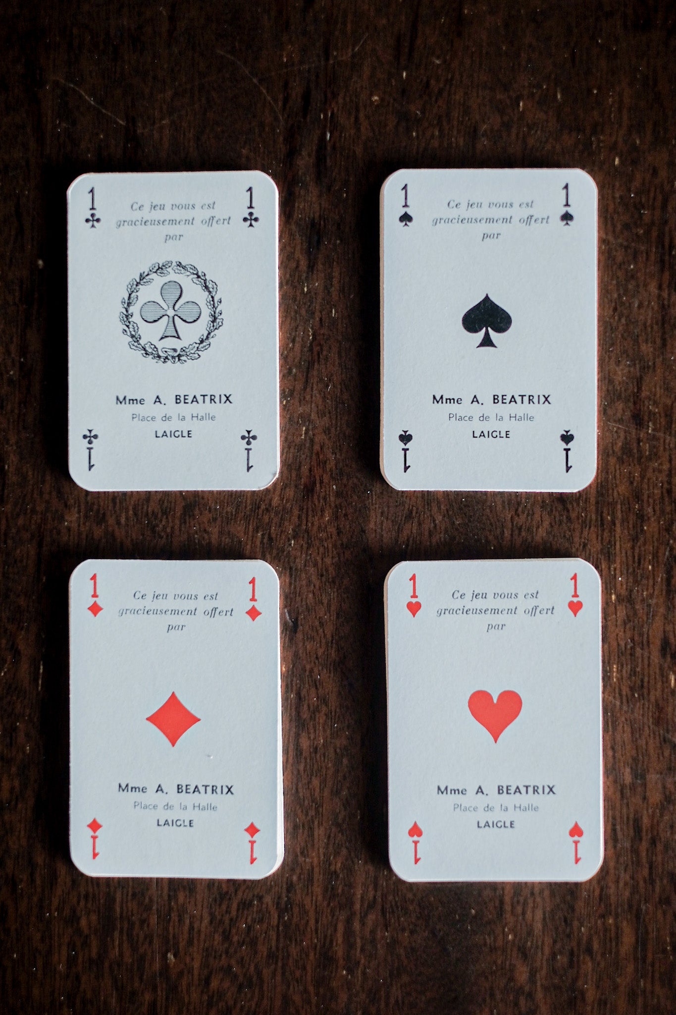 ［~40's］French Vintage Playing Cards "Le Mont St Michel"