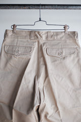 [~ 60's] กองทัพฝรั่งเศส M52 เสื้อกางเกงขนาดของ Chino ขนาด 80m "Dead Stock"