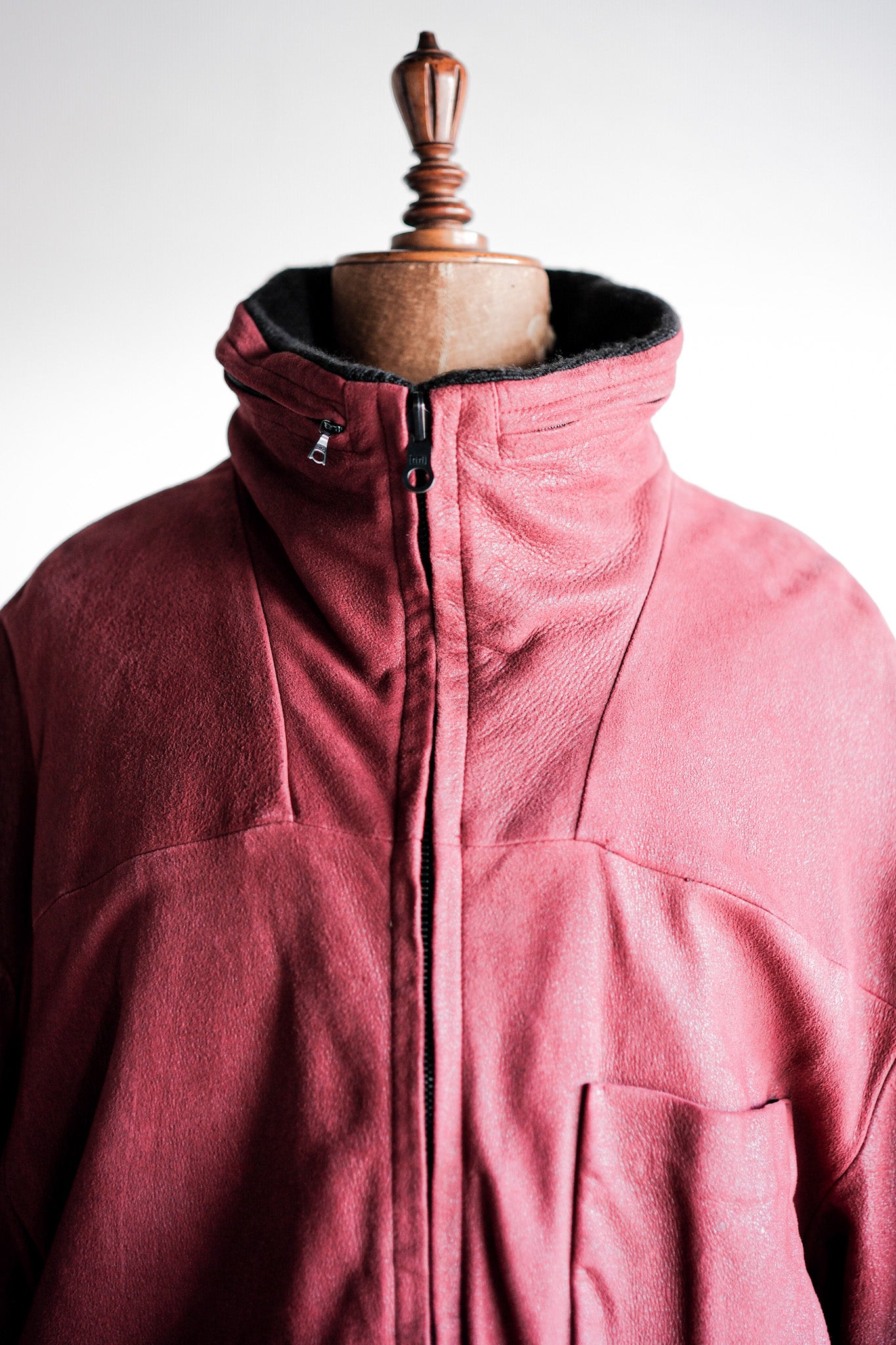 ［~90's］Old SERAPHIN Leather Reverseable Jacket Size.50