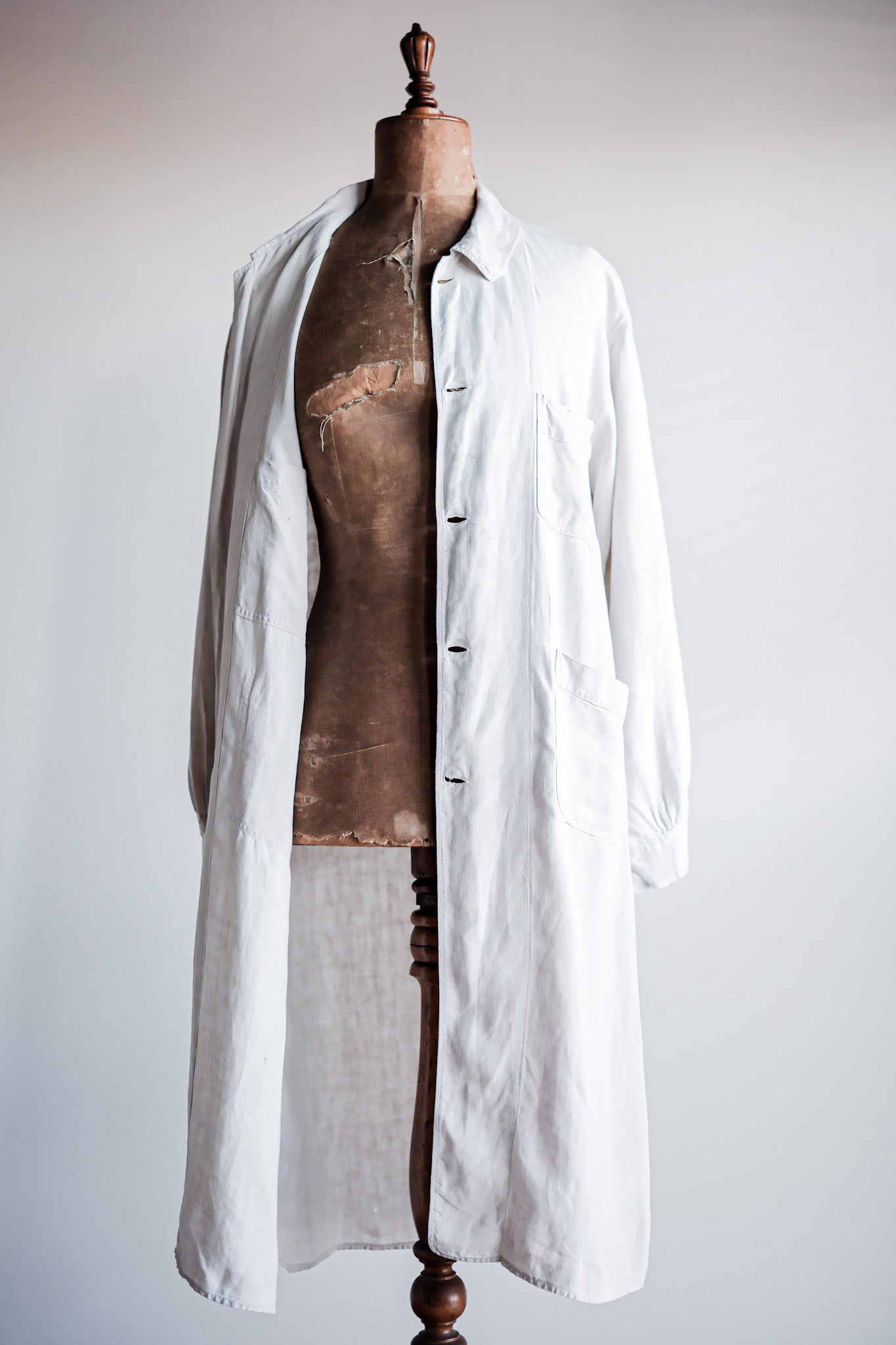 ［~30's］French Vintage Linen Coat "Belle Jardiniere"