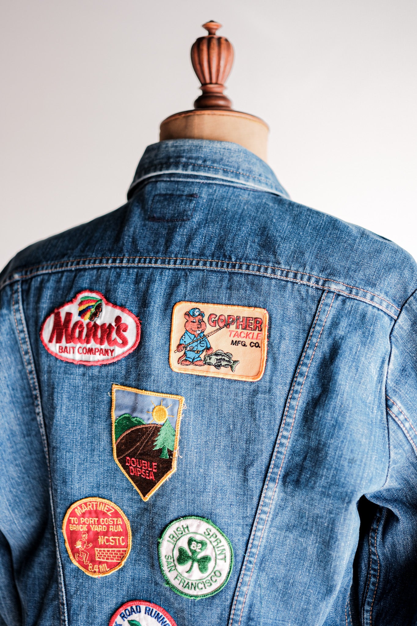 【~70's】Vintage Wrangler 124MJ Denim Jacket With Patches Size.44