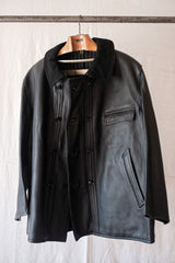 [~ 50's] แจ็คเก็ตหนัง LE Corbusier Vintage French Vintage "Collar Wool" "Dead Stock"