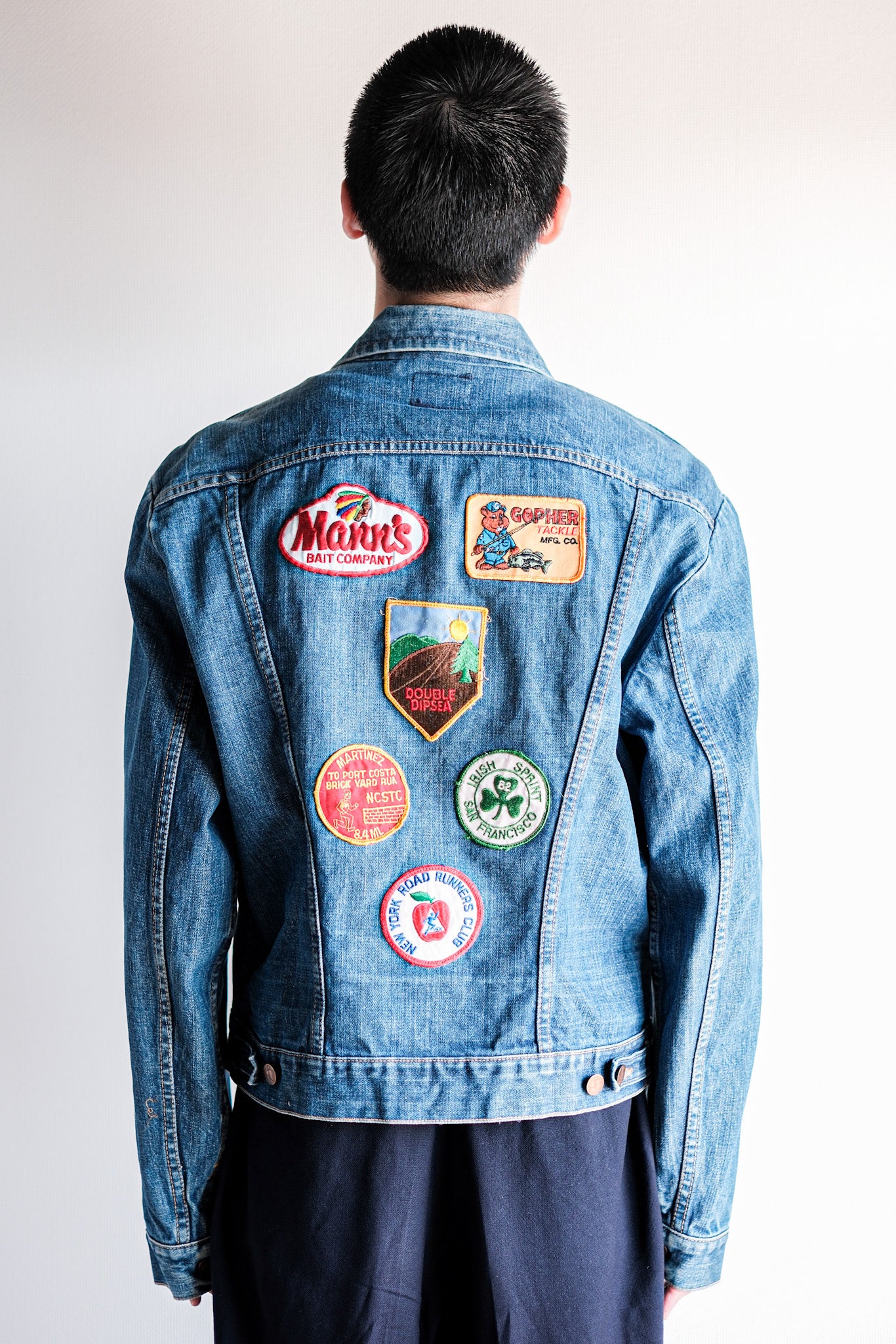 【~70's】Vintage Wrangler 124MJ Denim Jacket With Patches Size.44