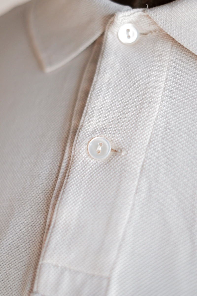 [~ 80's] Chemise Lacoste S/S Polo Shirt SIRT SILE.7 "ECRU"
