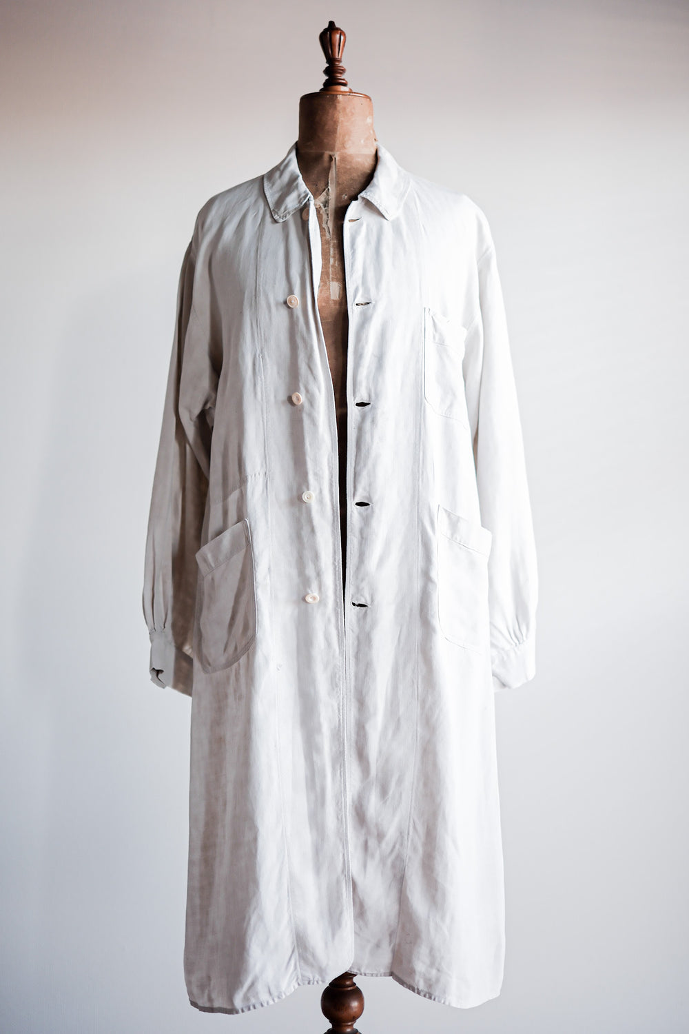 ［~30's］French Vintage Linen Coat "Belle Jardiniere"