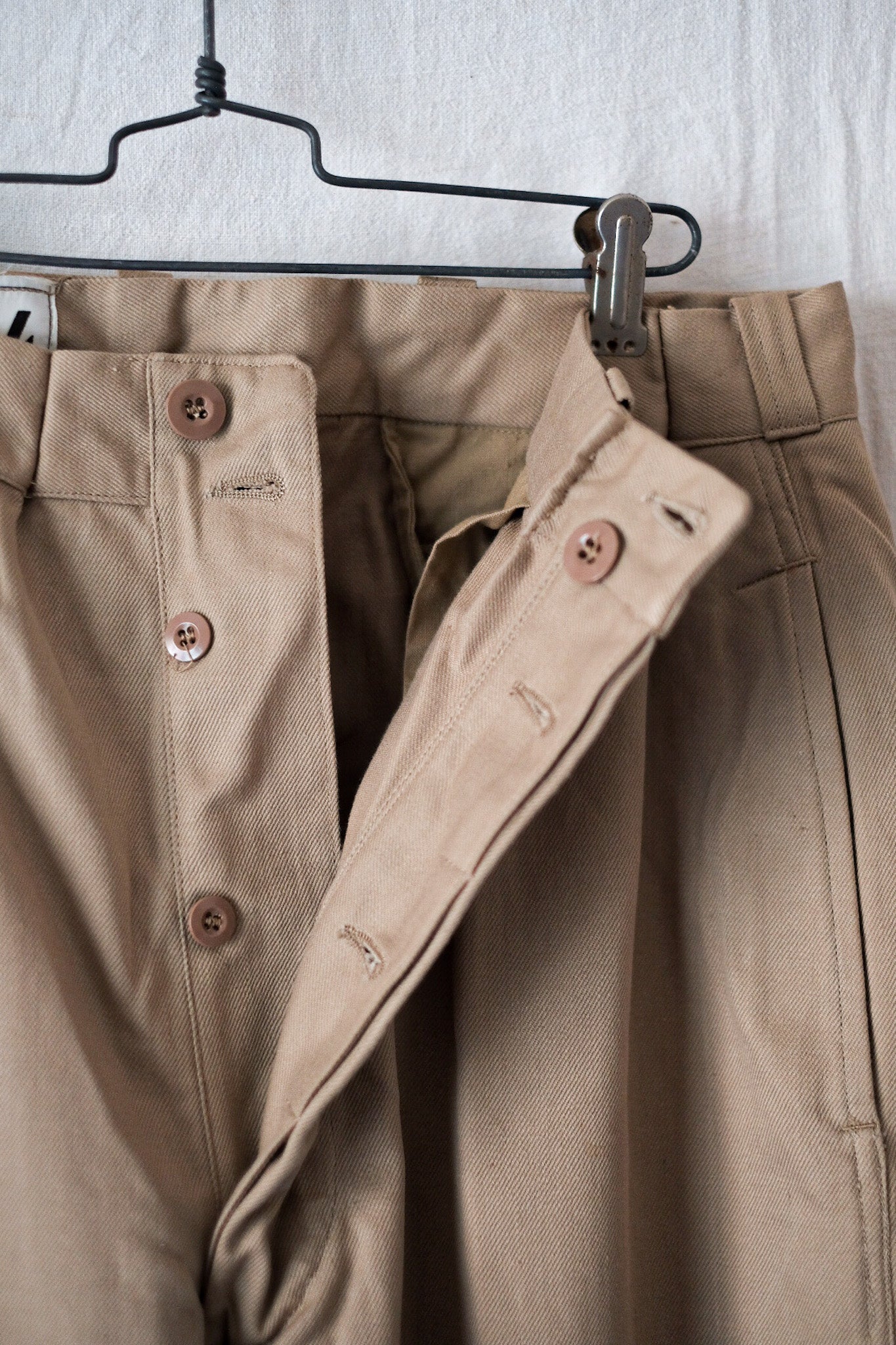 60's] French Army M52 CHINO TROUSERS SIZE.34 