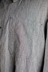 [~ 50's] French Vintage PTT Black Chambray Atelier Coat "Dead Stock"