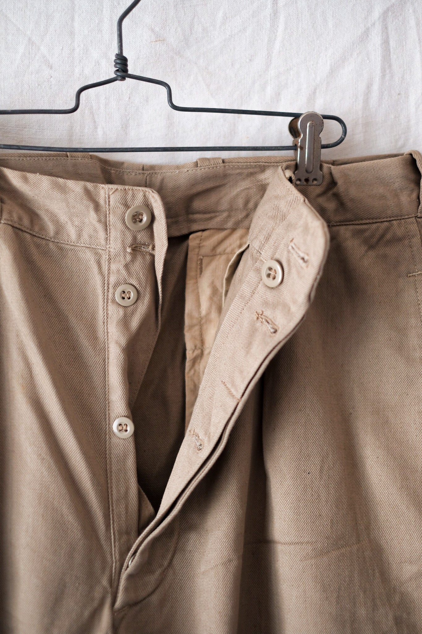 【~60's】French Army M52 Chino Trousers Size.33