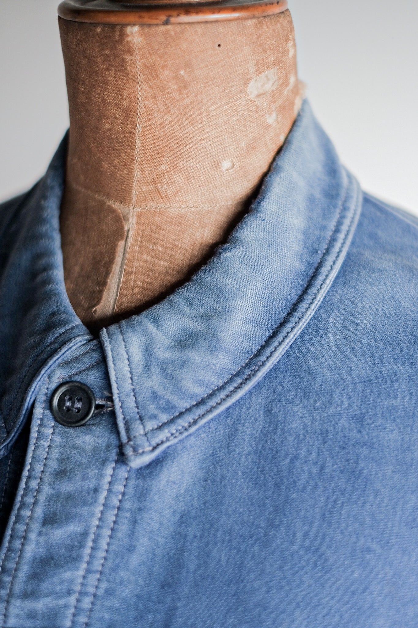 ［~40's］French Vintage Blue Moleskin Work Jacket