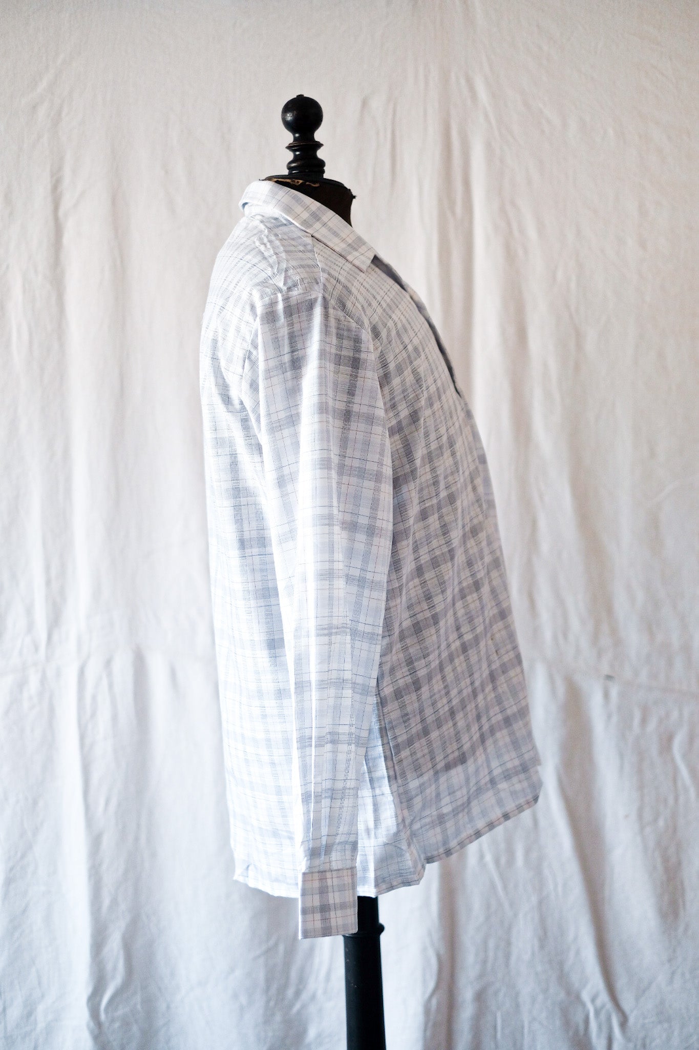 【~70's】French Vintage Long Sleeve Shirt "Dead Stock"