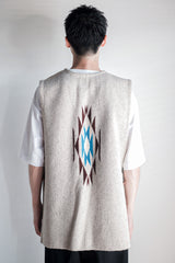 [~ 40's] เสื้อกั๊กผ้าขนสัตว์ Chimayo ของ Ortega Vintage