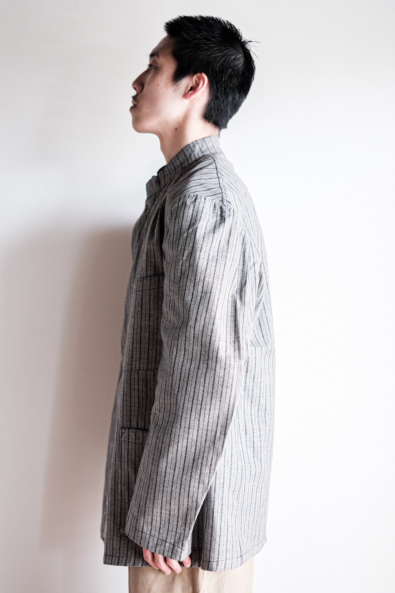 ［~40’s］Swedish Army Stand Collar Hospital Jacket “Dead Stock”