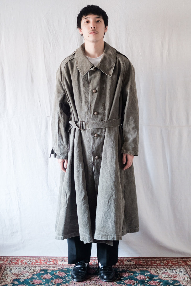 [~ 50's] กองทัพฝรั่งเศส M35 เสื้อมอเตอร์ไซค์ "ผ้าลินินฝ้าย"