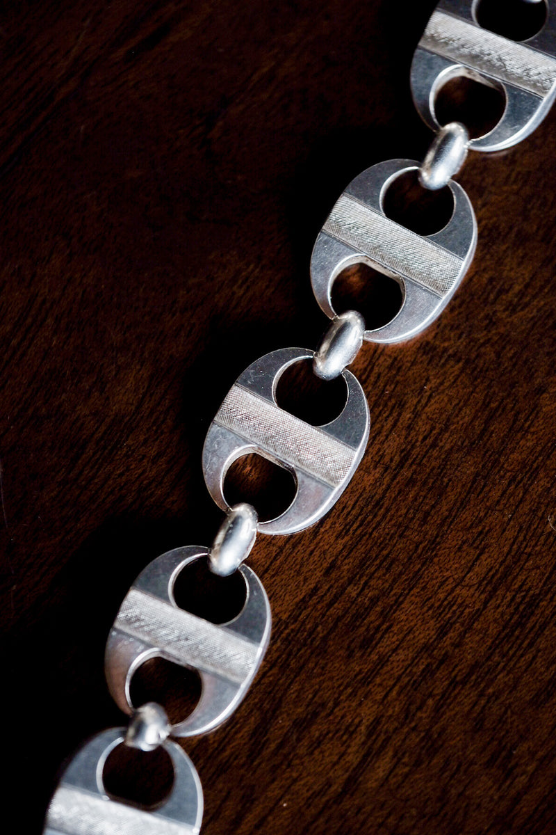 [~ 60's] Europe Vintage Silver 835 สร้อยข้อมือ