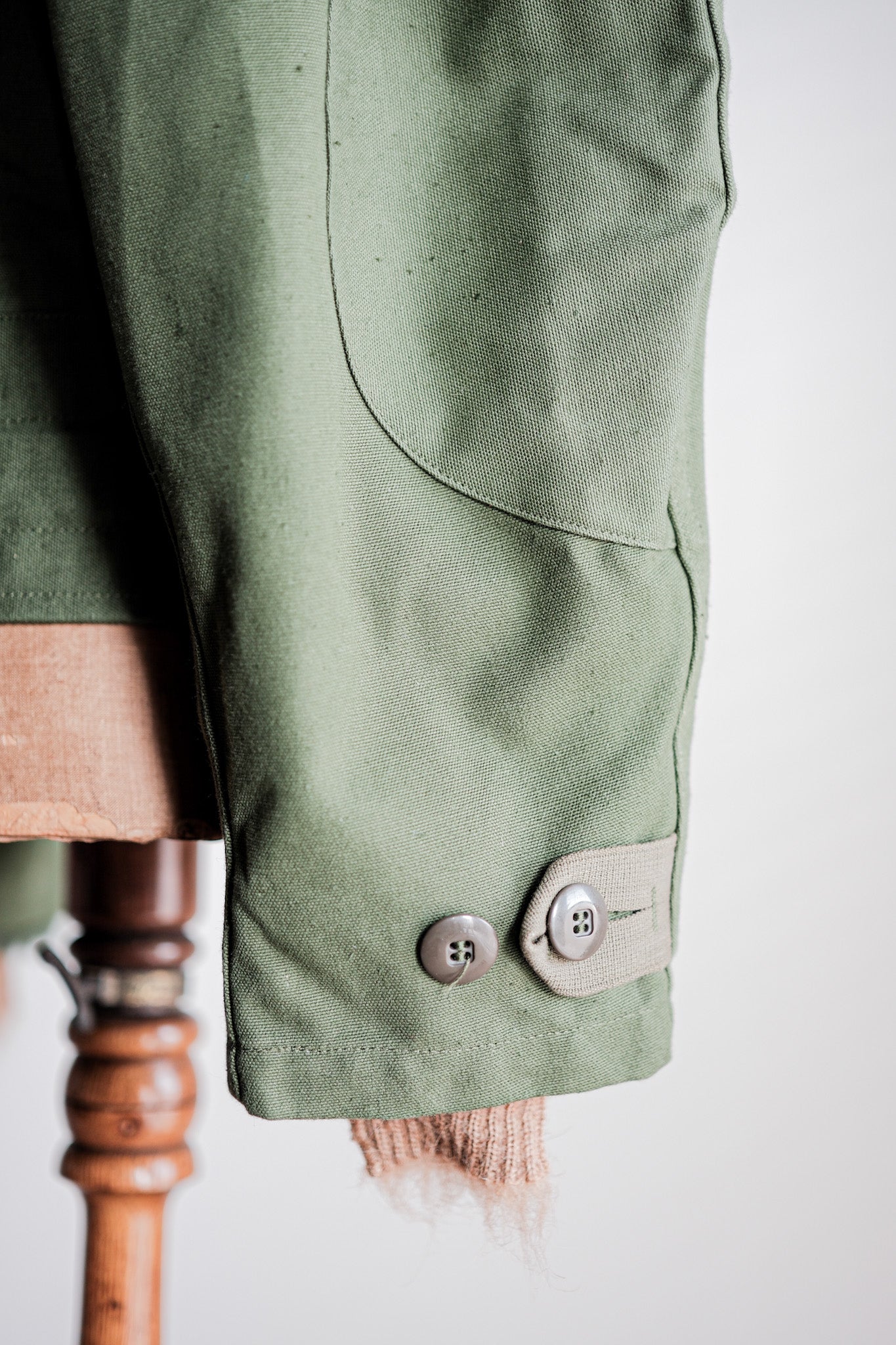 【~60's】Swedish Army Dispatch Rider Motorcycle Jacket With Liner Size.C48 "Dead Stock"