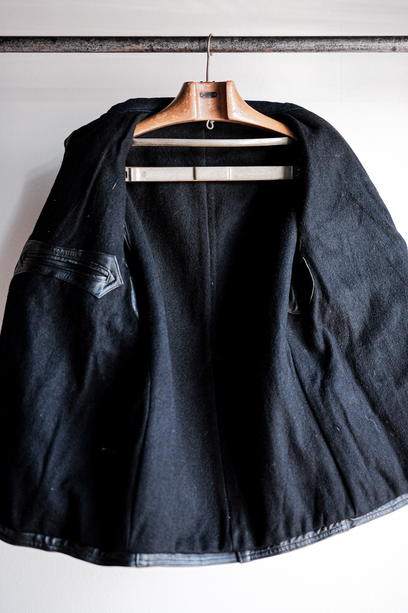 ［~50's］French Vintage Le Corbusier Leather Work Jacket "Wool Collar"