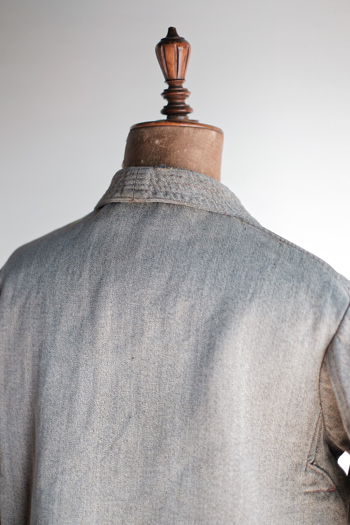 [〜30年代]法國復古棕色棉鹽和胡椒套夾克