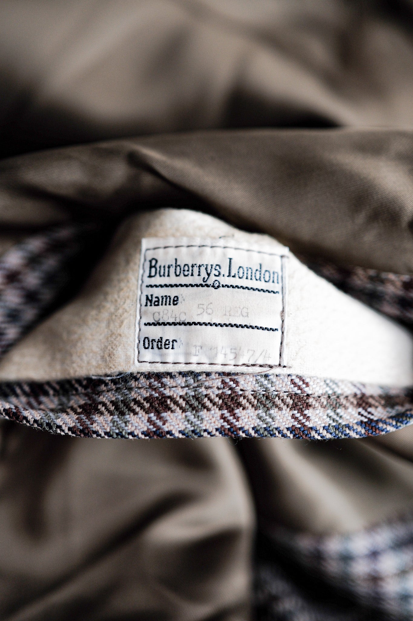 ［~80's］Vintage Burberry's Single Raglan Wool Balmacaan Coat Size.56REG