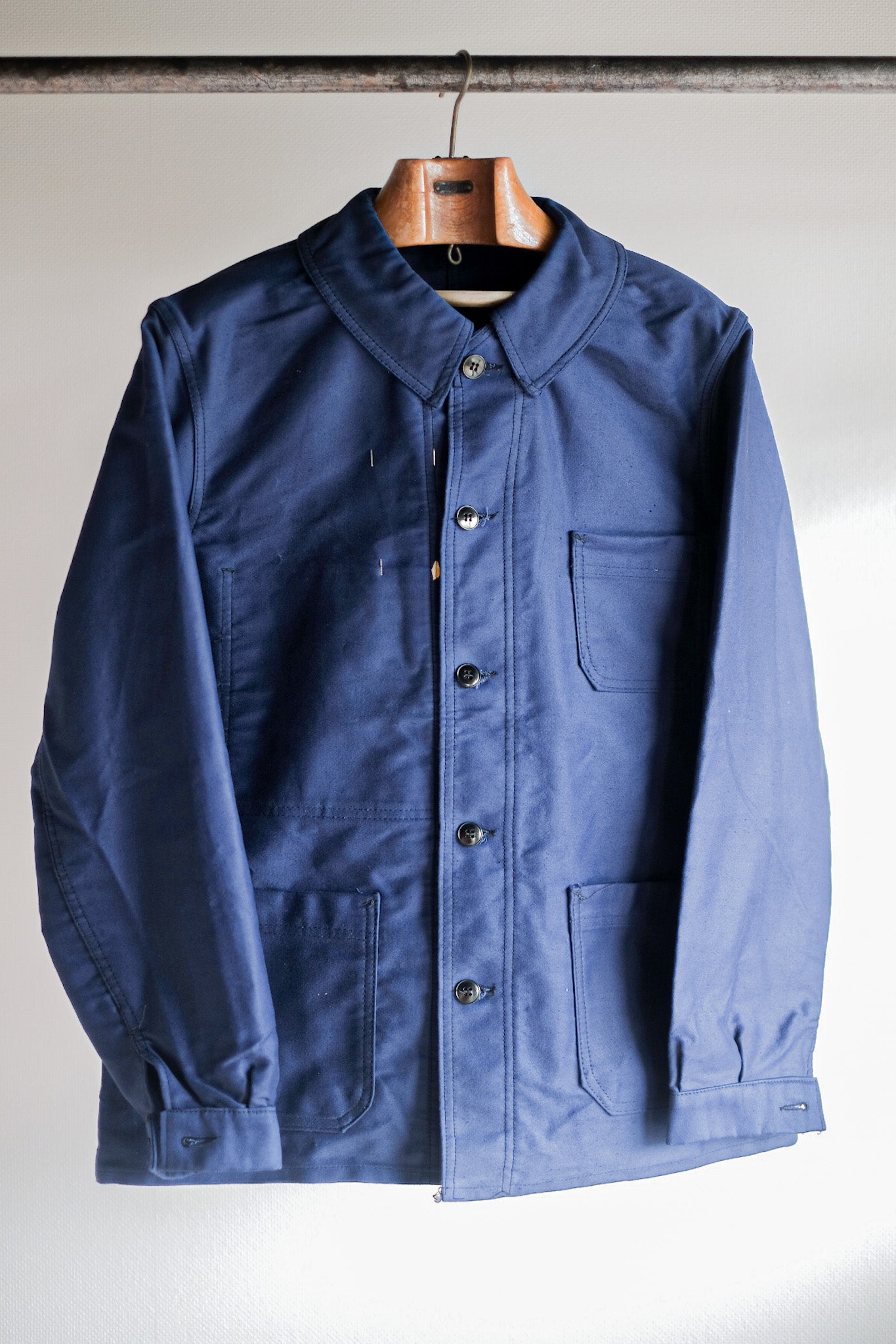 ［~50's］French Vintage Blue Moleskin Work Jacket "Dead Stock"