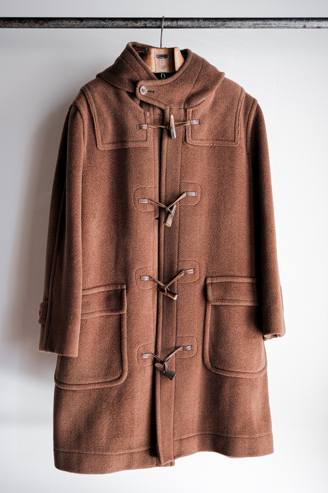 [~ 90's] Old Invertere Wool Duffle Coat "Moorbrook" "De Paz separate Note"
