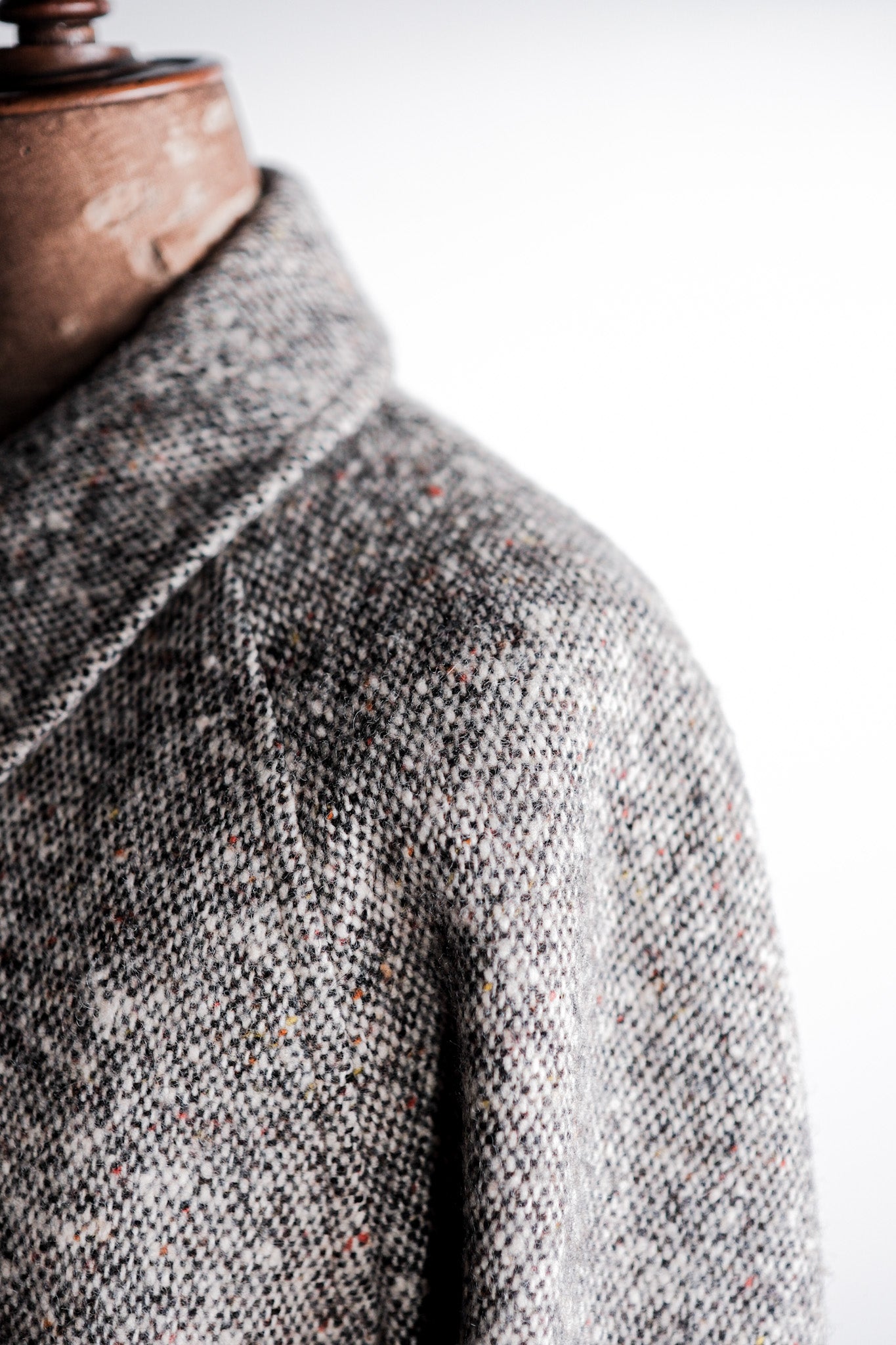 ［~70's］Vintage Burberry's Single Raglan Balmacaan Coat Size.38R "IRISH TWEED" "RAINBOW C 別注"
