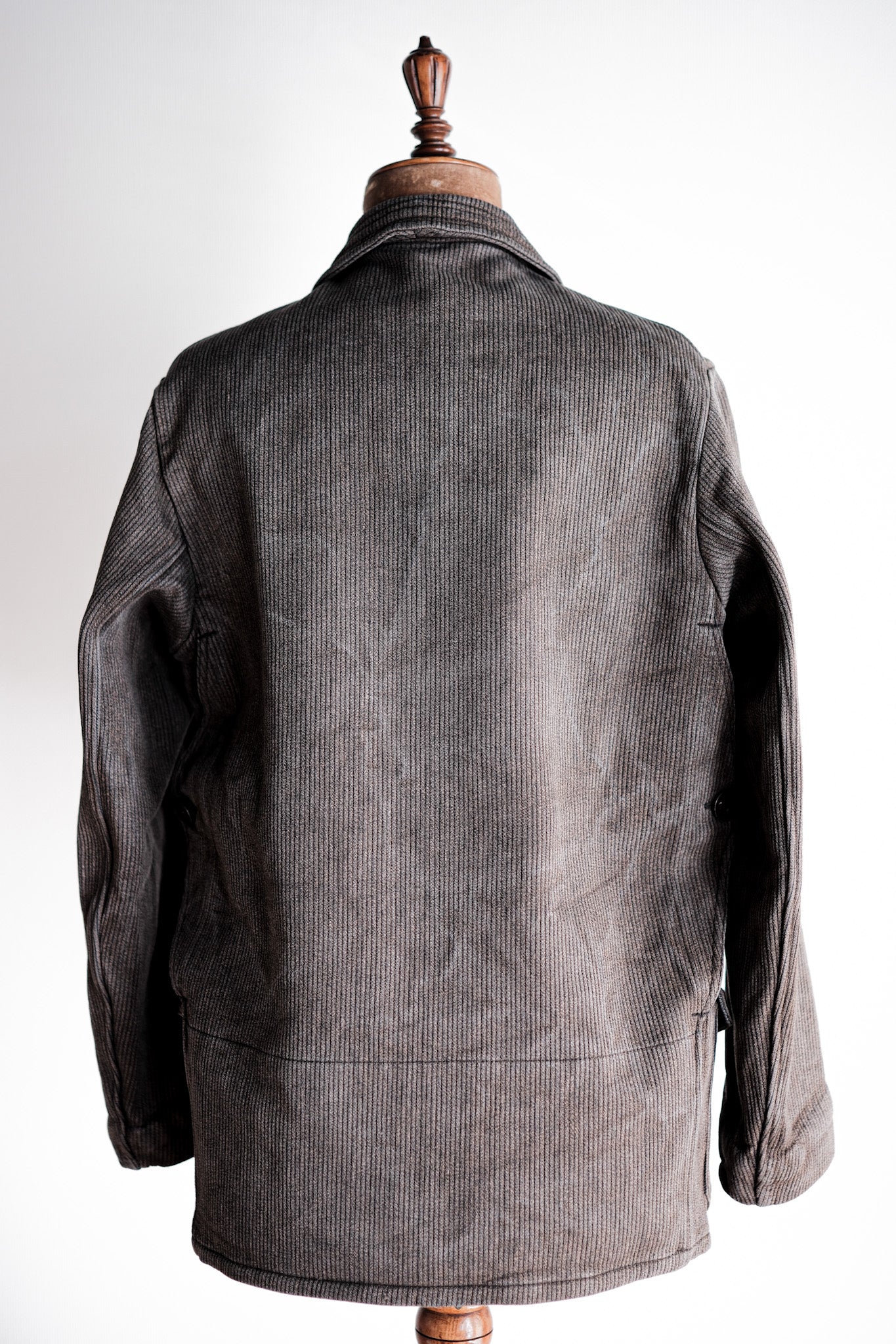 ［~40's］French Vintage Brown Salt & Pepper Cotton Pique Hunting Jacket