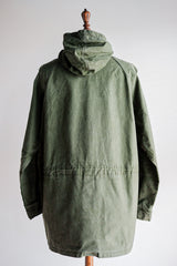 [~ 60's] ผ้าฝ้ายสีเขียววินเทจอังกฤษ smock "Blacks of Greenock"