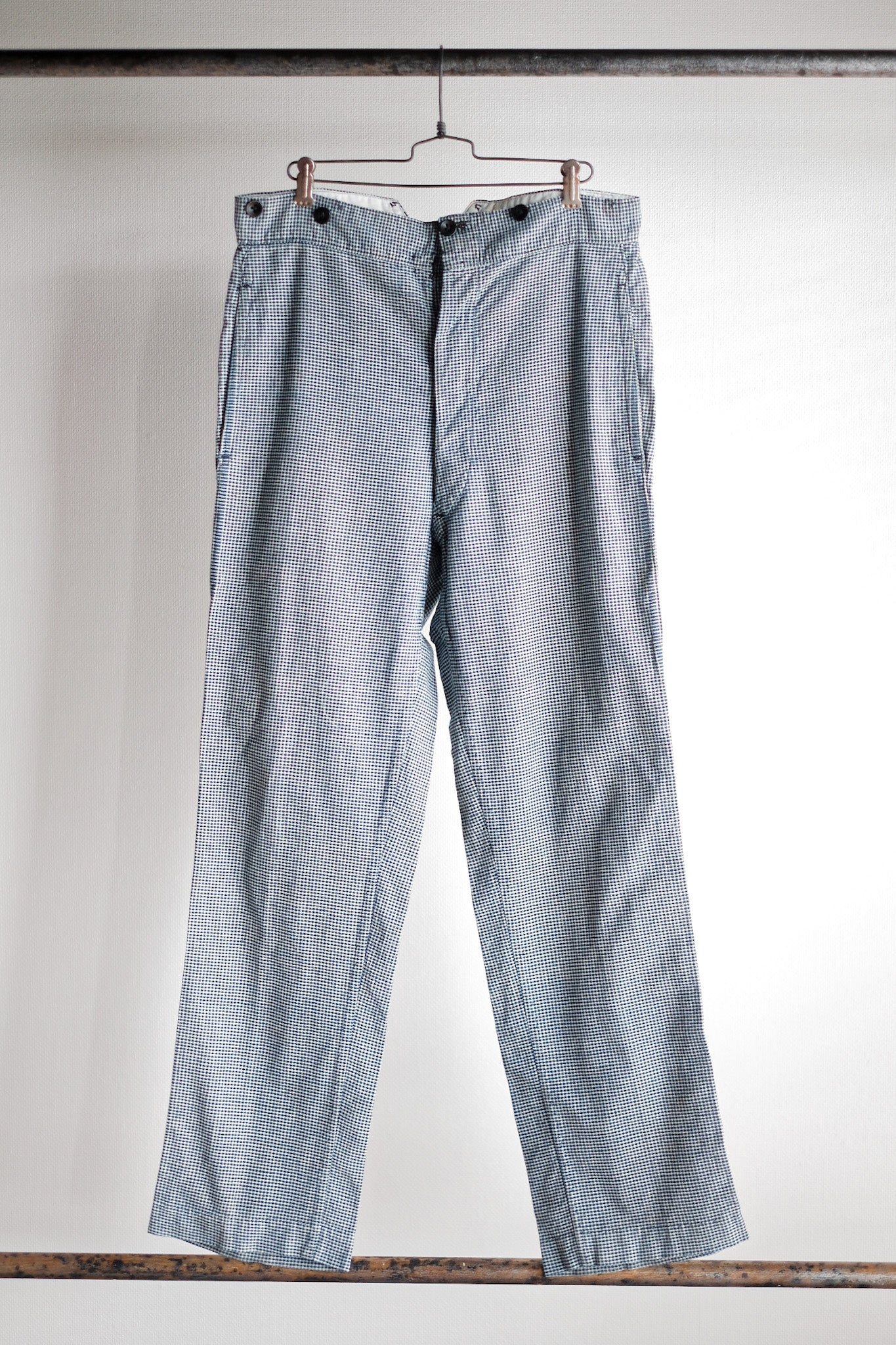 ［~30's］French Vintage Pin Check Work Pants