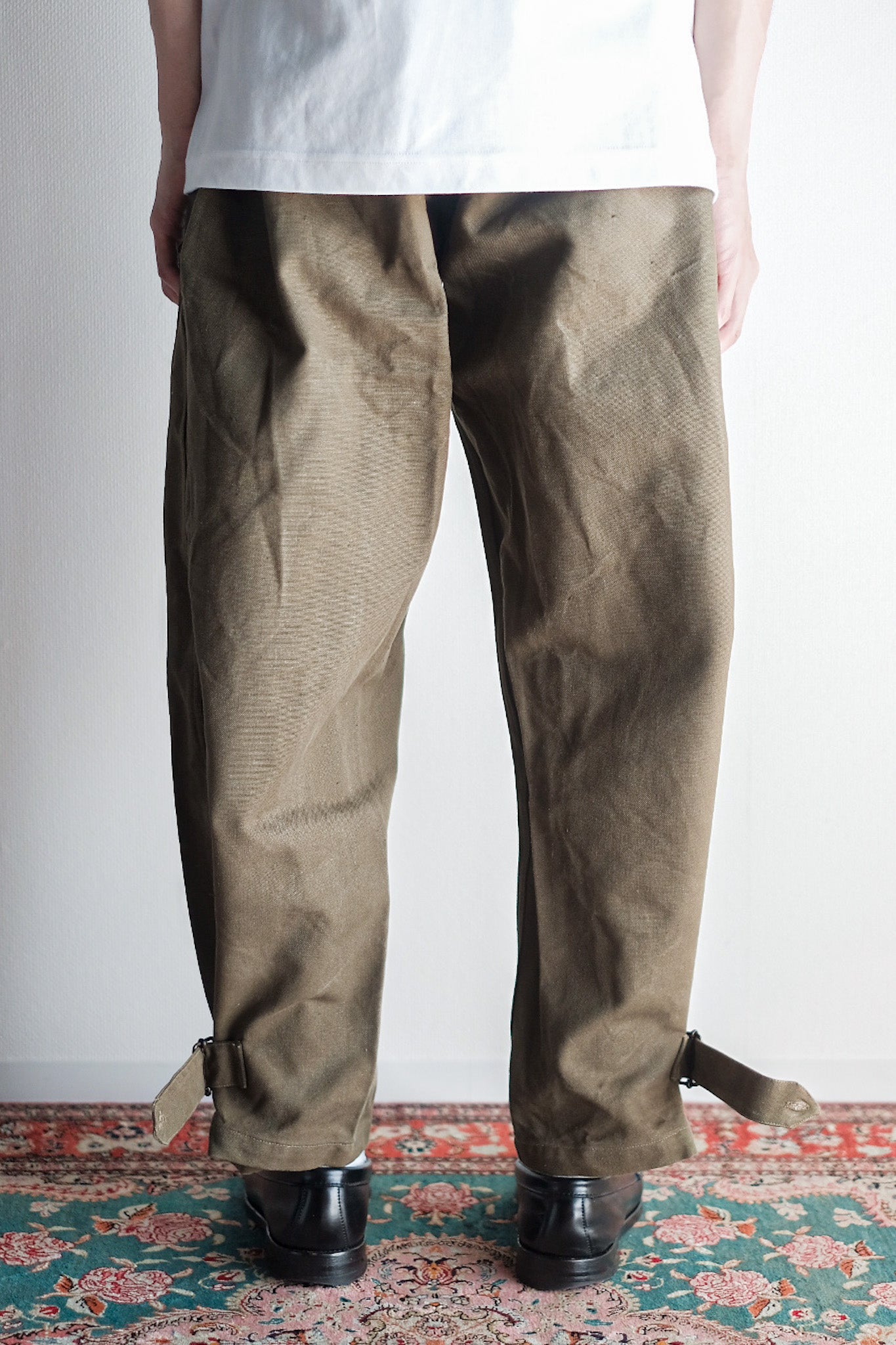 ［~30's］French Army M35 Motorcycle Pants "Cotton Linen Type" "Dead Stock"