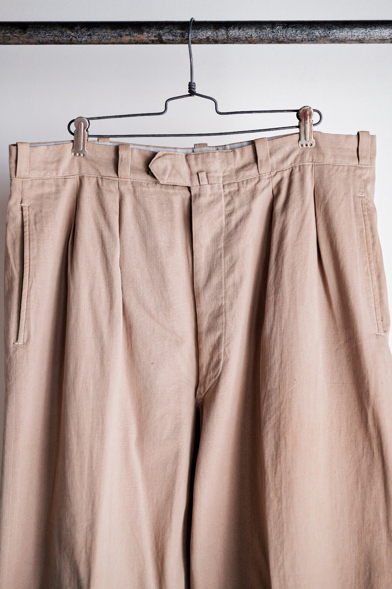 【~50's】French Vintage Cotton Chino Trousers