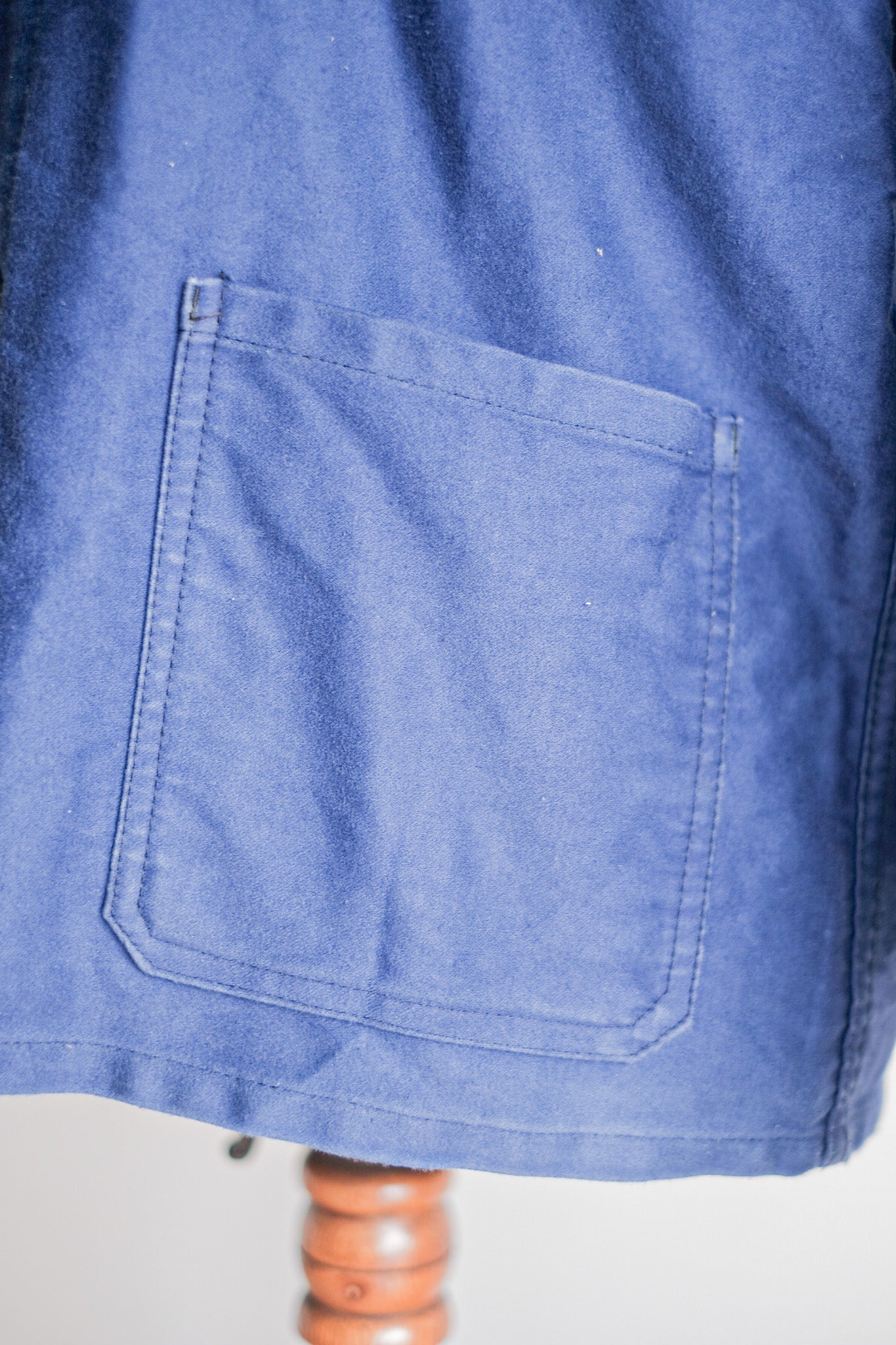 ［~60's］French Vintage Blue Moleskin Work Jacket "4 Buttons"