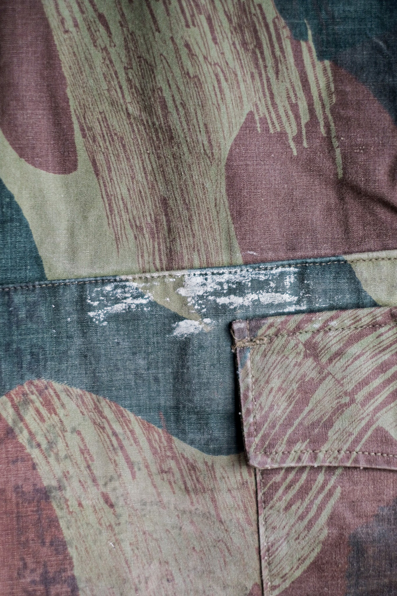 【~50's】Belgium Army Brushstroke Camo Airborne Pant Size.6