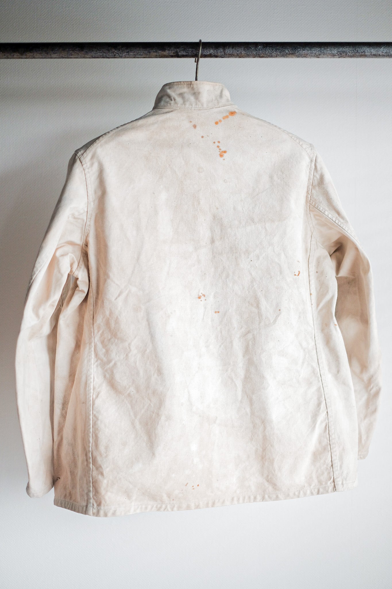 ［~30's］French Vintage Stand Collar Linen Jacket