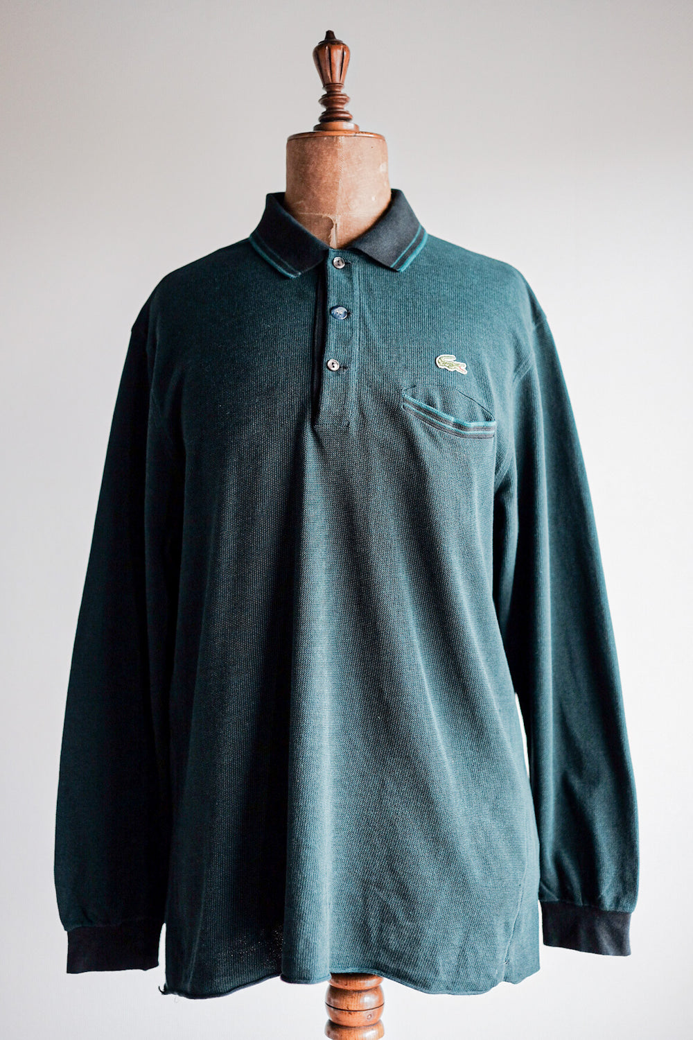 【~80's】CHEMISE LACOSTE L/S Polo Shirt Size.5 "Multi Color"