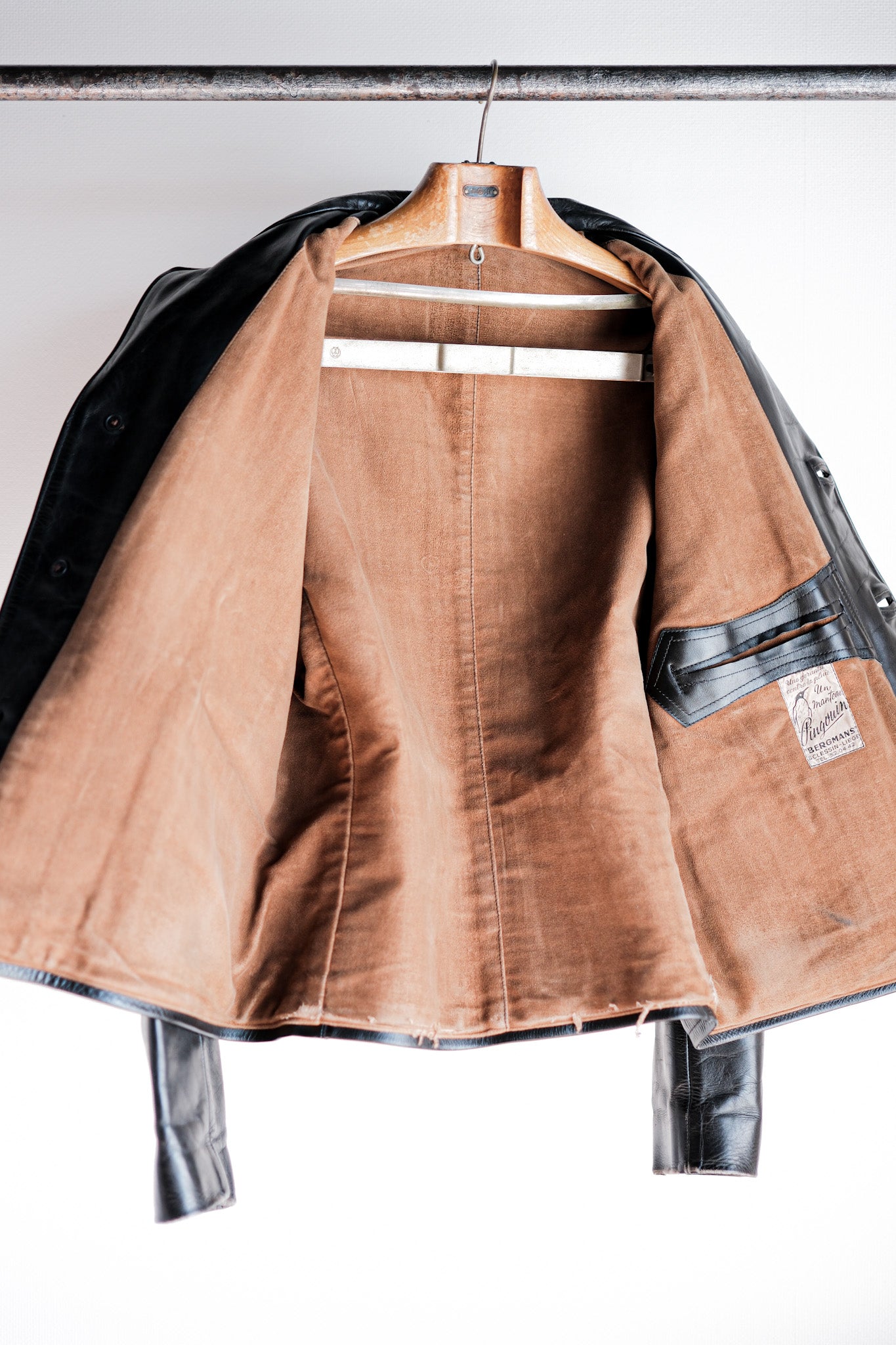 ［~40's］French Vintage Horse Hide Leather Jacket