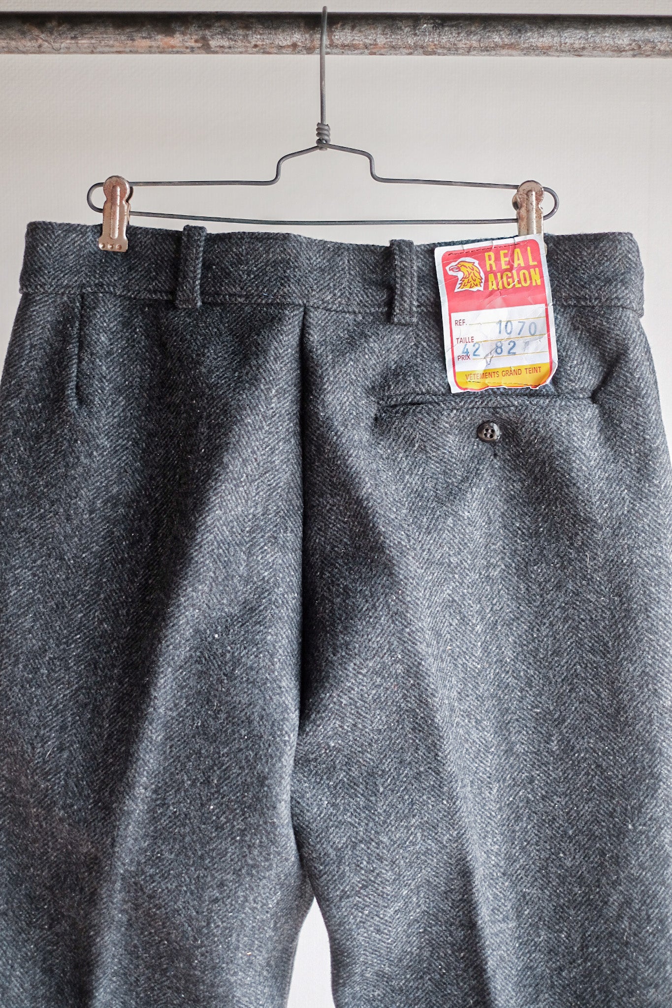[~ 50's] French Vintage HBT Work Pants "Pascal Fabric" "Dead Stock"