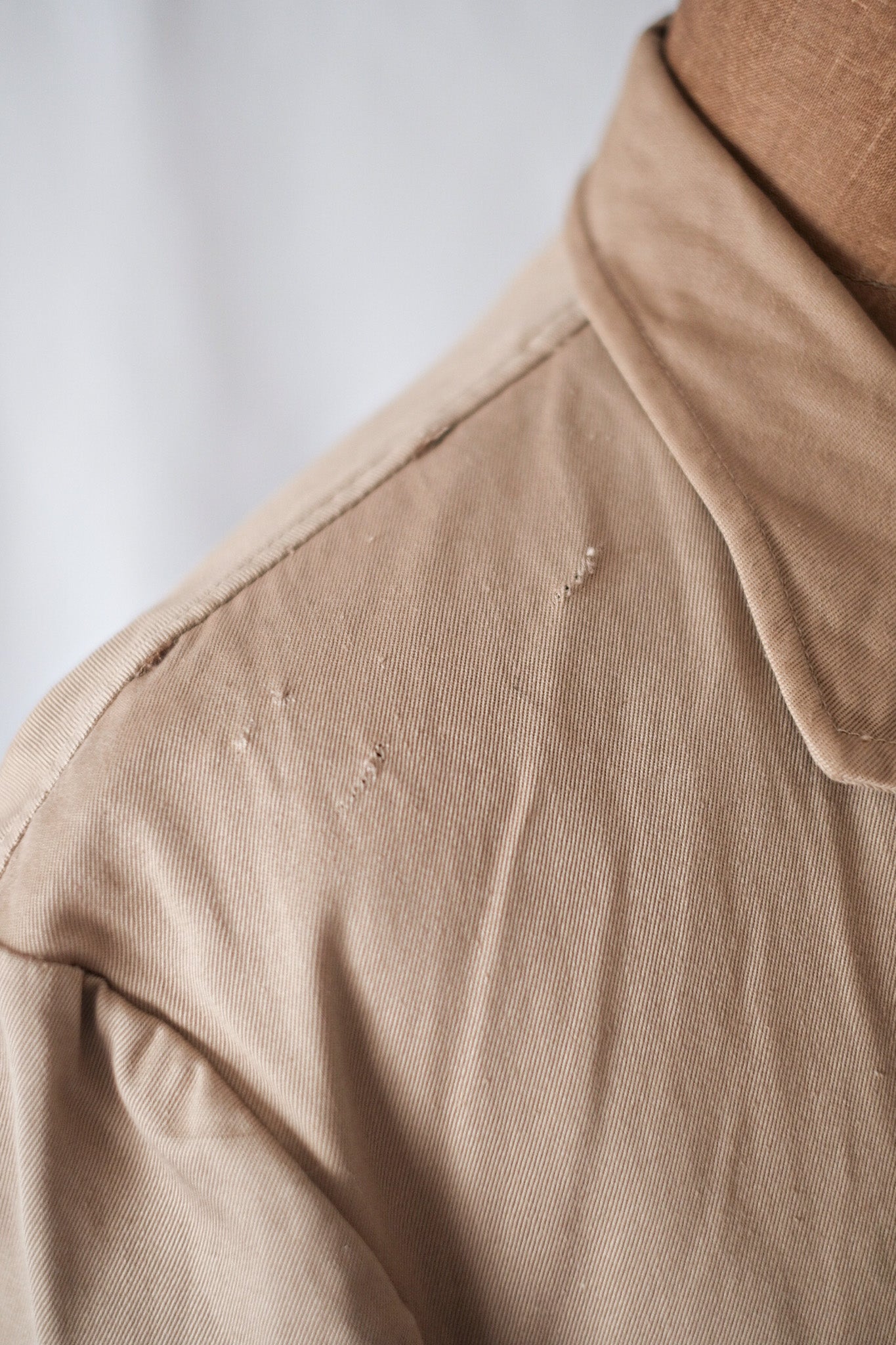 [~ 40's] French Vintage Cotton Lapel Work Jacket