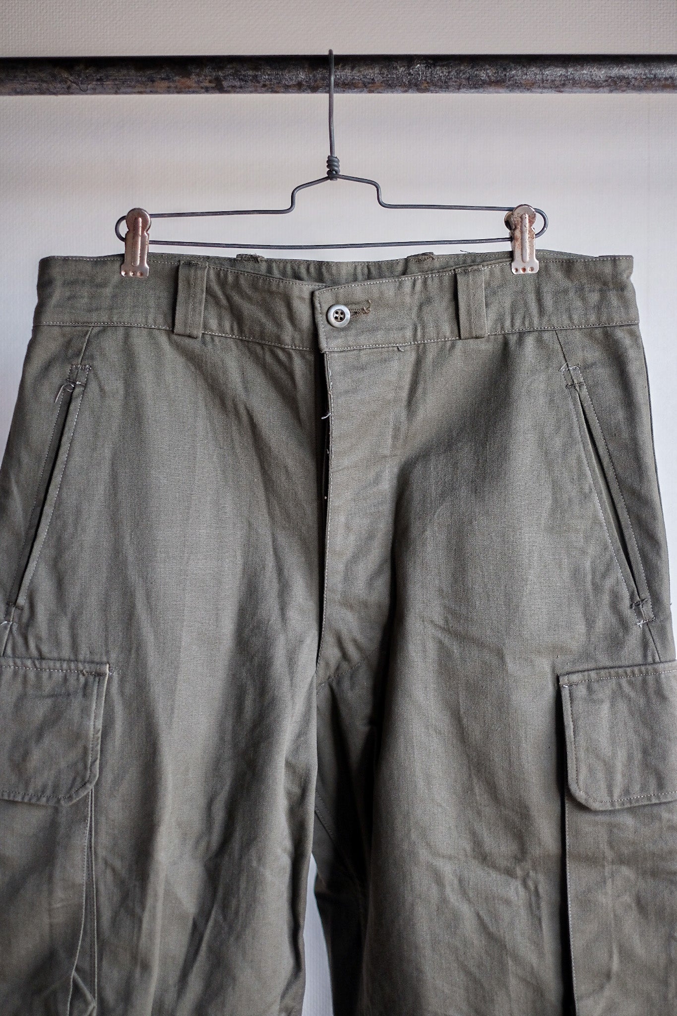 [~ 60's] French Army M47 Field Trousers Size.13 "Dead Stock"