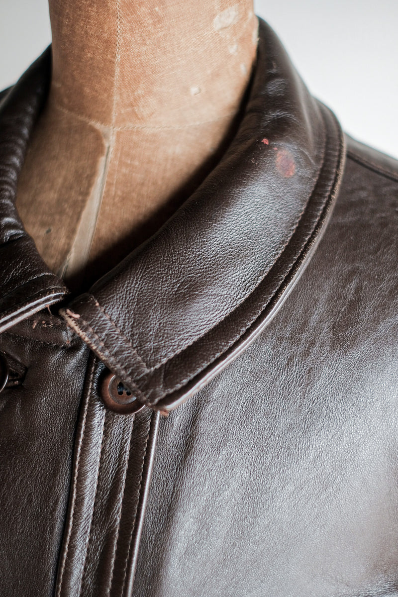 60's】French Vintage Le Corbusier Leather Work Jacket – VIEUX ET