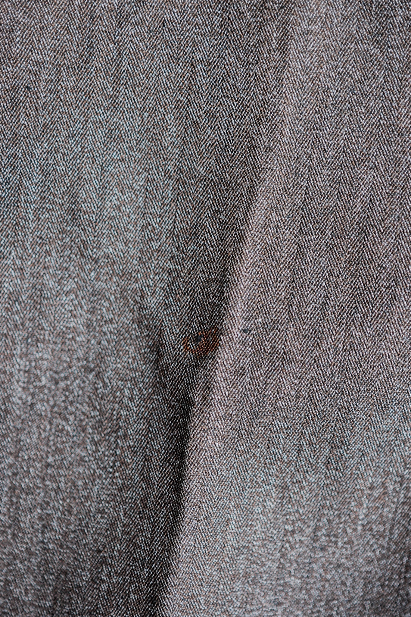 ［~20's］French Vintage Brown Salt & Pepper Cotton HBT Work Pants