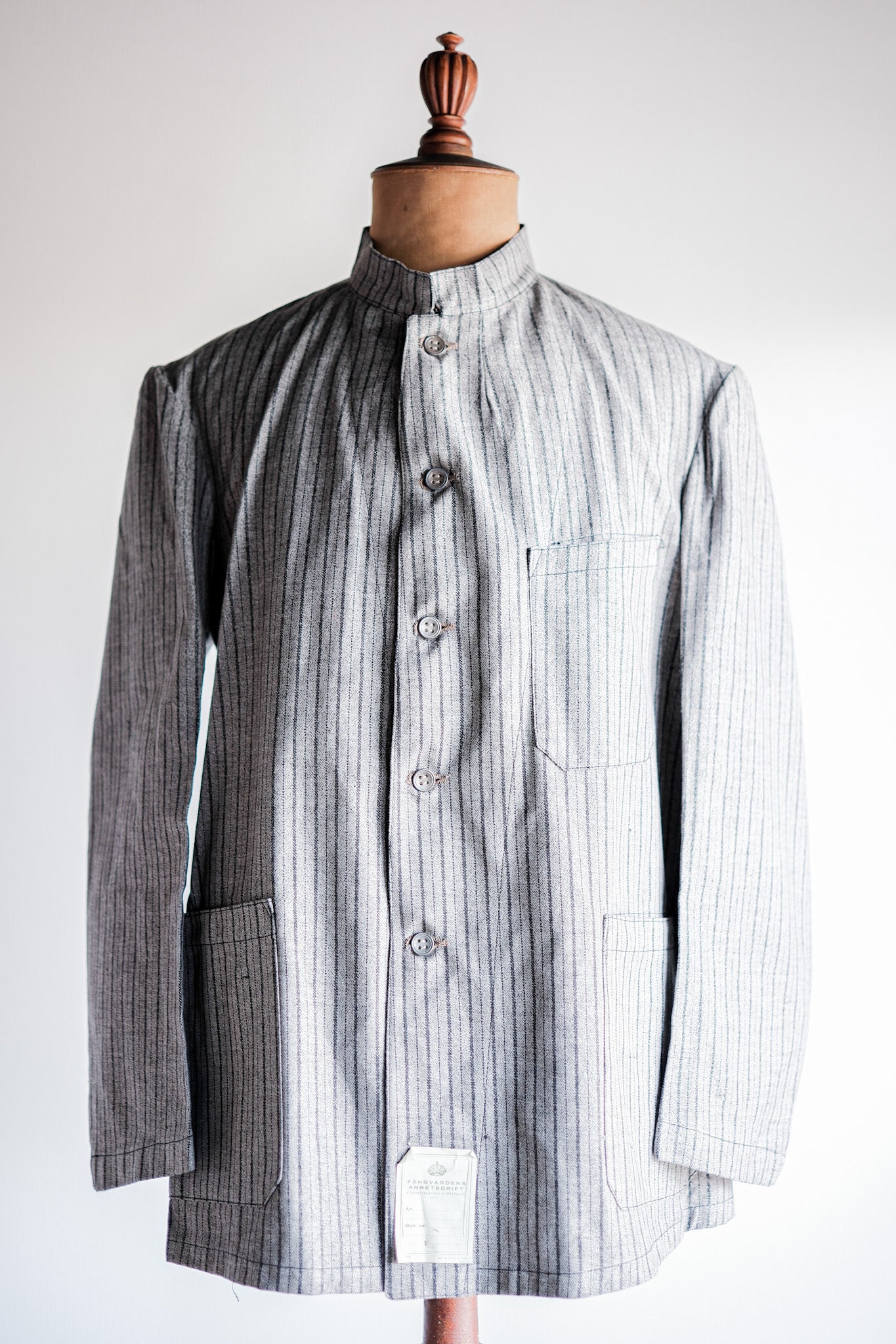 ［~40’s］Swedish Army Stand Collar Hospital Jacket “Dead Stock”