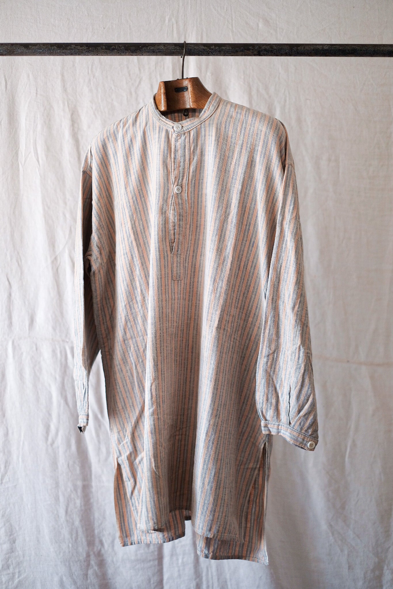 [~ 40's] เสื้อเชิ้ต French Vintage Flannel Grandpa