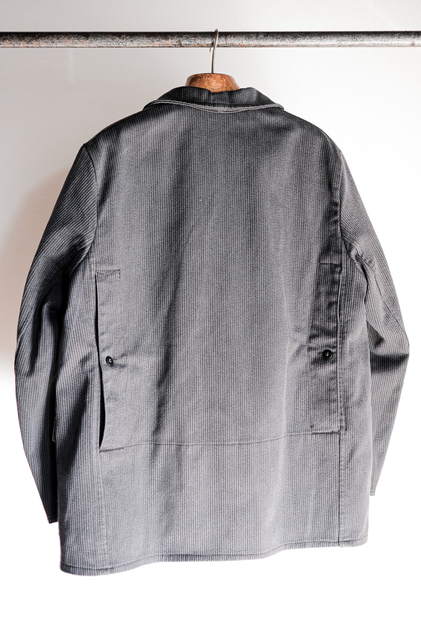 ［~60's］French Vintage Blue Gray Cotton Pique Hunting Jacket