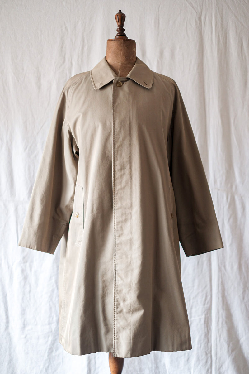 [~ 80's] Vintage Burberry Single Single Raglan Balmacaan Coat C100 