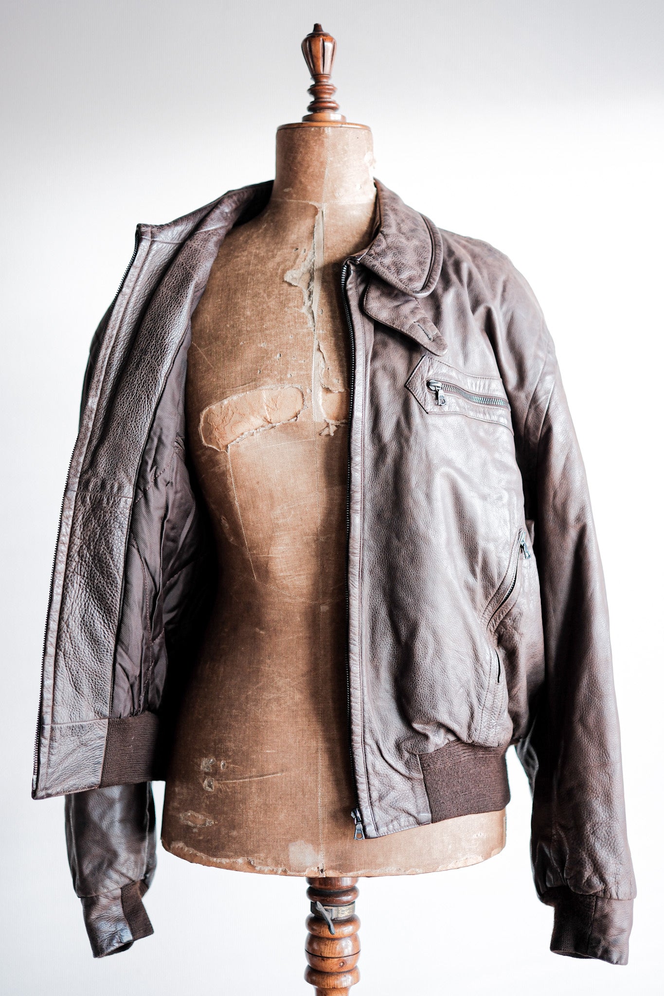 ［~90's］Old SERAPHIN Leather Jacket Size.52