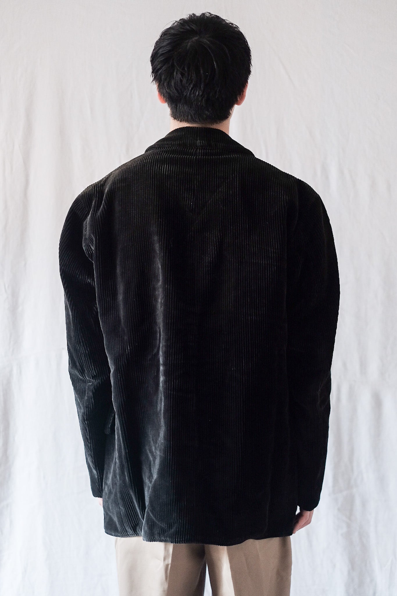 【~50's】French Vintage Black Corduroy Work Jacket