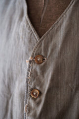 [~ 30's] French Vintage Cotton Gilet